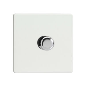 Varilight Screwless LED V-Pro 1 Gang Rotary Dimmer Switch Premium White - JDQP401S