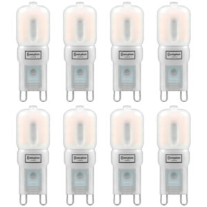 Crompton G9 Capsule LED Light Bulb 2.5W (25W Eqv) Cool White 8-Pack Opal - 3422