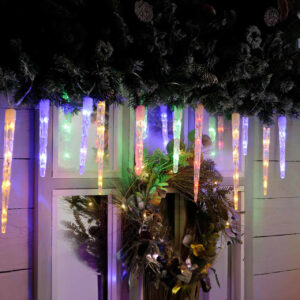 Festive Indoor & Outdoor 24 Colour Changing Icicle Lights Multicolured to Cool White - P032178