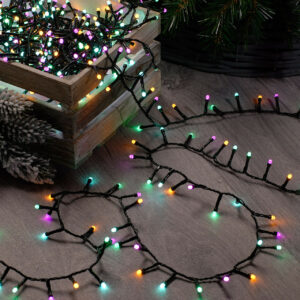 Festive 8.9m Indoor & Outdoor Glow-Worm String Lights 360 Aurora LEDs - P032635