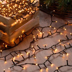 Festive 26m Indoor & Outdoor Firefly String Lights 1000 Warm White LEDs - P036127