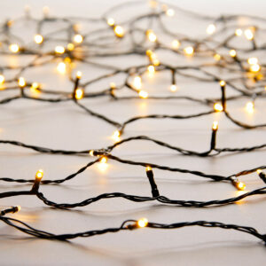 Festive 15.9m Indoor & Outdoor Multifunction Christmas Fairy Lights 200 Warm White LEDs - P041826