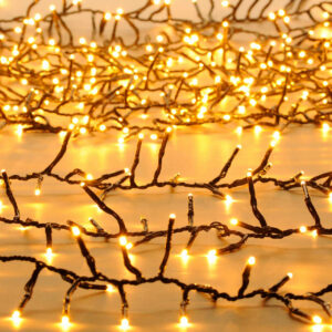 Festive Indoor & Outdoor 11m  Multifunction Cluster Lights 760 Warm White LEDs - P044628