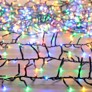 Festive Indoor & Outdoor 11m  Multifunction Cluster Lights 760 Multi-Coloured LEDs - P044629