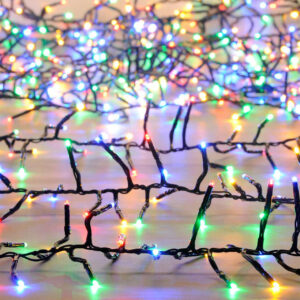 Festive Indoor & Outdoor 14.5m  Multifunction Cluster Lights 1000 Multi-Coloured LEDs - P044635