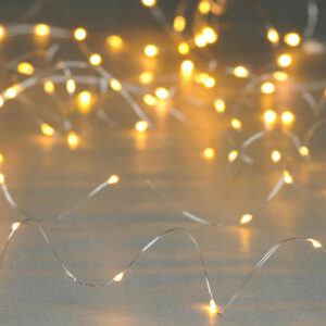 Festive 5m Multifunction Battery Fairy Lights 50 Warm White LEDs - P044667