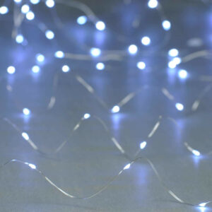 Festive 5m Multifunction Battery Fairy Lights 50 Cool White LEDs - P044668