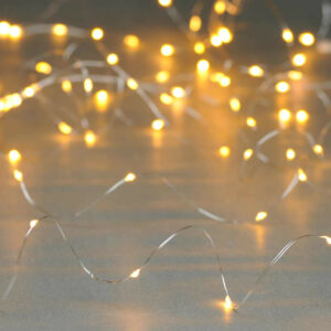 Festive 10m Multifunction Battery Fairy Lights 100 Warm White LEDs - P044671