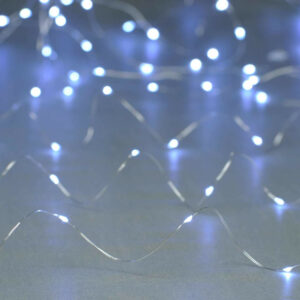 Festive 10m Multifunction Battery Fairy Lights 100 Cool White LEDs - P044672