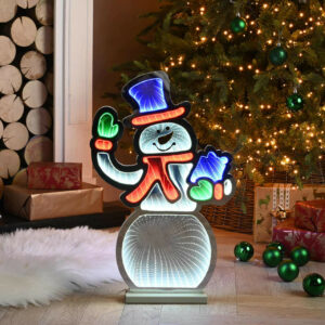 Festive 56cm Snowman Infinity Light - P045348