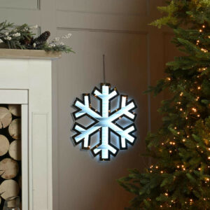 Festive 40cm Hanging Snowflake Infinity Light - P047101