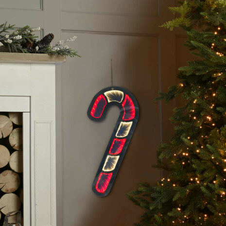 Festive 40cm Candy Cane Infinity Light - P047505