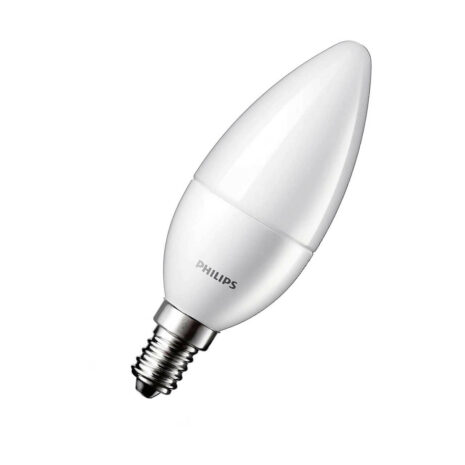 Philips Candle LED Light Bulb E14 3W (25W Eqv) Warm White Opal - 8718291786955