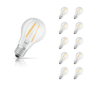 Ledvance GLS LED Light Bulb Dimmable E27 7W (60W Eqv) Warm White 10-Pack - AC44666