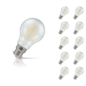 Crompton GLS LED Light Bulb Dimmable B22 5W (40W Eqv) Warm White 10-Pack Pearl - 5938