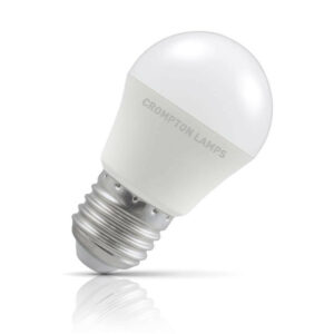 Crompton Golfball LED Light Bulb E27 5.5W (40W Eqv) Cool White Opal - 11540