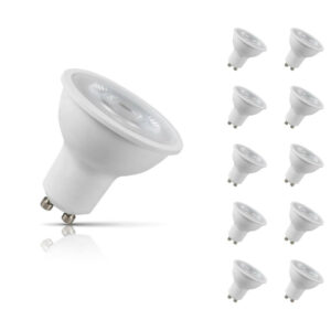 Crompton Lamps LED GU10 Bulbs 5W (10 Pack) Warm White 38° (50W Eqv) - 11229