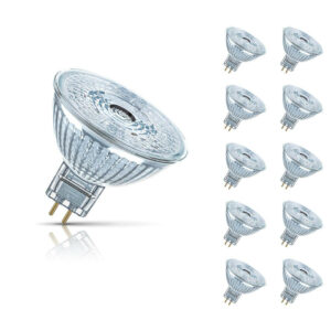 Osram LED MR16 Bulbs 4.9W GU5.3 12V Dimmable Parathom (10 Pack) Cool White - AC33723