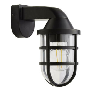 Coast Jura Wall Lantern Black - CZ-35742-BLK