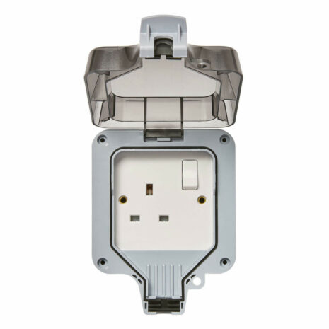 Zink 1 Gang IP66 13A Socket - ZN-38865