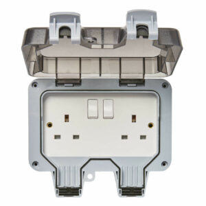 Zink 2 Gang IP66 13A Socket - ZN-38863