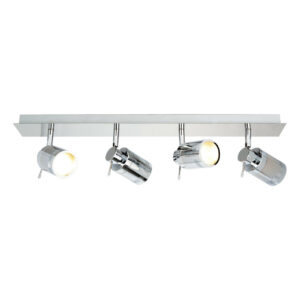 Spa Scorpius 4-Light Flush Light Bar Spotlight Chrome - SPA-22560