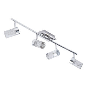 Spa Felix LED 4 Light Bar Spotlight 20W Cool White Bubble Effect and Chrome - SPA-31780-CHR