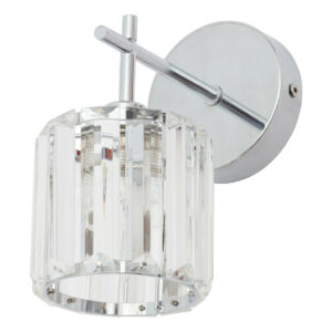 Spa Pegasi Wall Light Crystal Glass and Chrome - SPA-33932-CHR