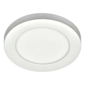 Spa 139mm Tauri LED Flush Ceiling Light 6W Tri-Colour CCT Opal and White - SPA-34008-WHT