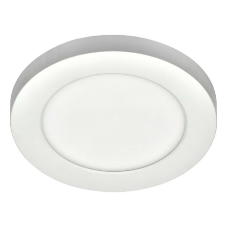 Spa 139mm Tauri LED Flush Ceiling Light 6W Tri-Colour CCT Opal and White - SPA-34008-WHT