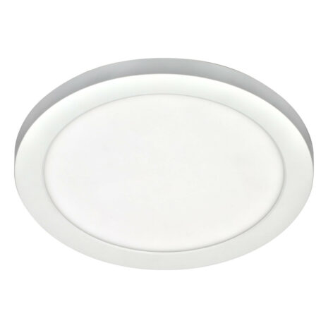 Spa 217mm Tauri LED Flush Ceiling Light 18W Tri-Colour CCT Opal and White - SPA-34009-WHT