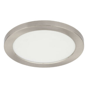 Spa 217mm Tauri LED Flush Ceiling Light Ring Satin Nickel - SPA-34011-SNIC