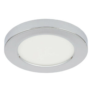 Spa 139mm Tauri LED Flush Ceiling Light Ring Chrome - SPA-34012-CHR