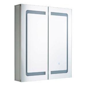 Spa Hym LED Illuminated Bathroom Mirror Cabinet 34W with Shaver Socket and Demist Pad - SPA-35708