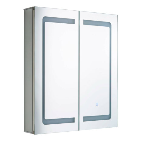 Spa Hym LED Illuminated Bathroom Mirror Cabinet 34W with Shaver Socket and Demist Pad - SPA-35708