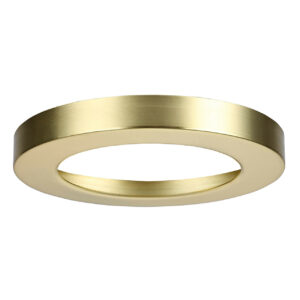 Spa 139mm Tauri LED Flush Ceiling Light Ring Satin Brass - SPA-35712