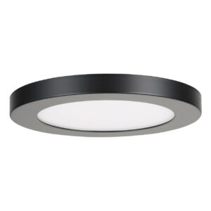 Spa 164mm Tauri LED Flush Ceiling Light Ring Satin Black - SPA-35714