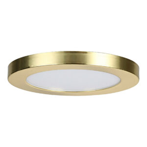 Spa 164mm Tauri LED Flush Ceiling Light Ring Satin Brass - SPA-35715