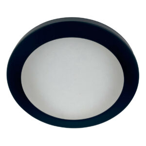 Spa 217mm Tauri LED Flush Ceiling Light Ring Satin Black - SPA-35717