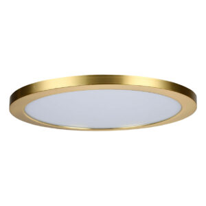 Spa 290mm Tauri LED Flush Ceiling Light Ring Satin Brass - SPA-35721