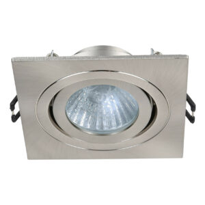 Spa Cali Square Tiltable Downlight Satin Chrome - SPA-35726