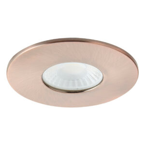 Spa Rhom LED Fire Rated Downlight 8W Dimmable IP65 Tri-Colour CCT Antique Copper - SPA-38572-ACOP