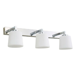 Spa Parga 3-Light Wall Light Opal Glass and Chrome - SPA-38575-CHR