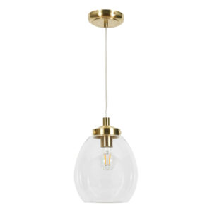 Spa RHYS Tulip Pendant Light Satin Brass - SPA-41224-SBRS