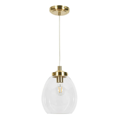 Spa RHYS Tulip Pendant Light Satin Brass - SPA-41224-SBRS