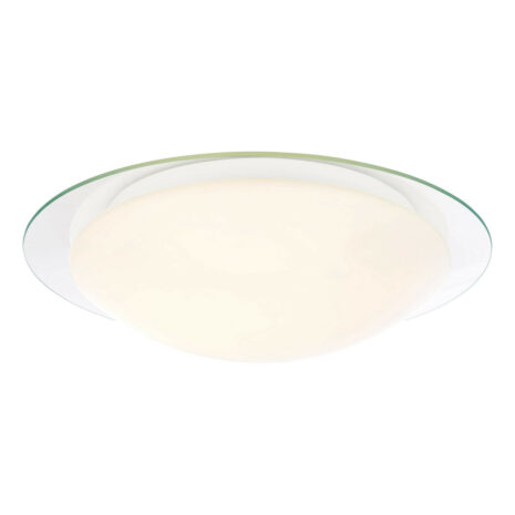 Spa Carina Flush Ceiling Light Frosted Glass and Chrome - SPA-AS-2831-C