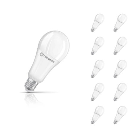 Ledvance GLS LED Light Bulb Dimmable E27 20W (150W Eqv) Warm White 10-Pack - AC45054