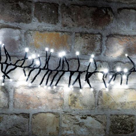 Lyyt 2.5m 240 Cool White LED Cluster Outdoor String Lights with - 155.497UK
