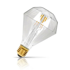 Prolite Diamond LED Light Bulb Dimmable E27 4W Extra Warm White Clear - DIA/LEDFIL/4W/ESCD