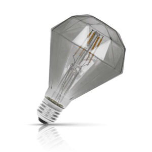 Prolite Diamond LED Light Bulb Dimmable E27 4W Extra Warm White Smoke - DIA/LEDFIL/4W/ESEPD